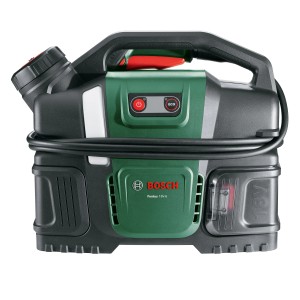 Bosch Fontus 18V-6 Akku-Fahrradreiniger mit Akku und Ladegerät.
