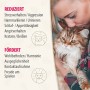 Frau hält Katze im Arm, Text zu Felisept Home Comfort Katzenspray zur Stressreduktion.