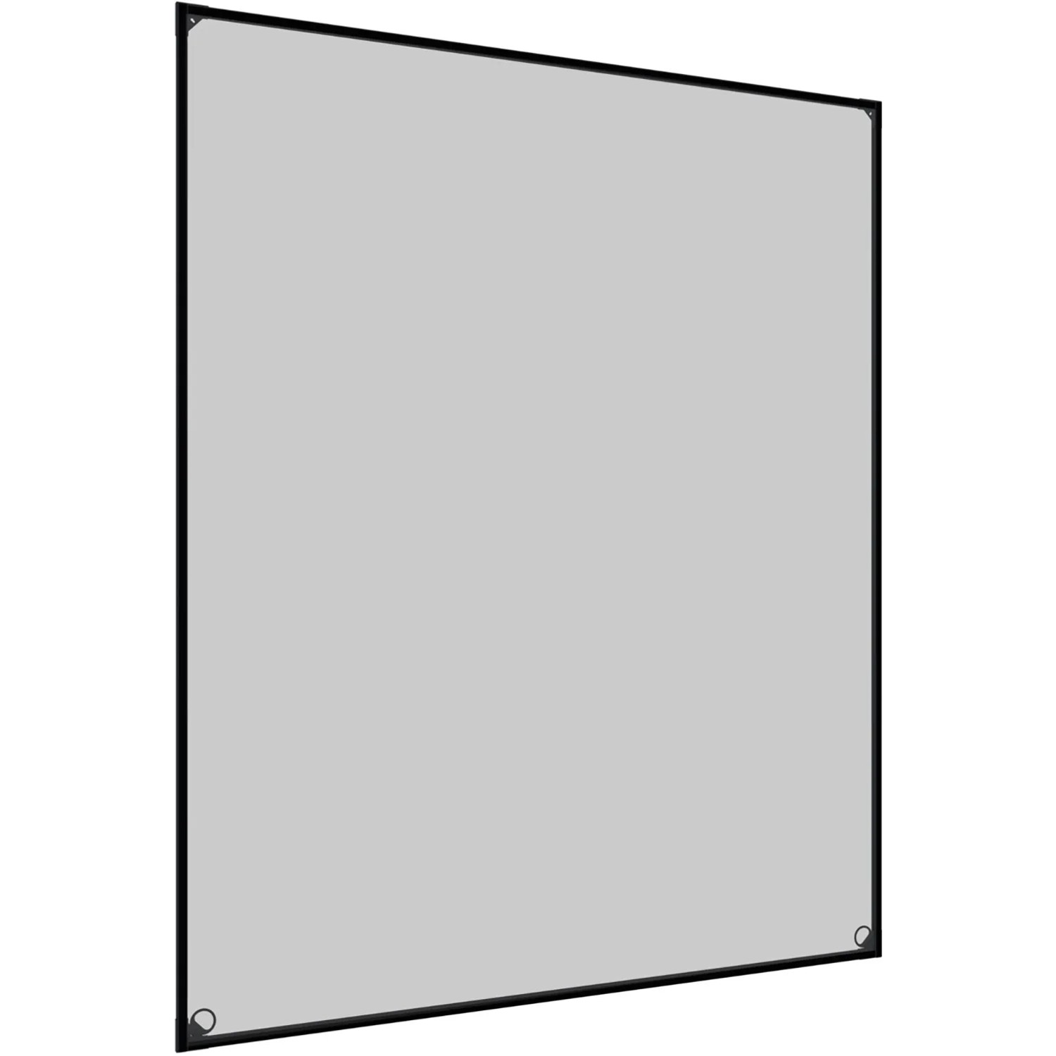 Windhager Magnetfenster, 100x120 cm, anthrazit. Insektenschutzrahmen mit Pollenschutzgewebe.