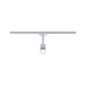 Paulmann URail Schienenspot Salt in Chrom Matt, leuchtend. Moderner LED-Spot für flexible Akzentbeleuchtung im Schienensystem.