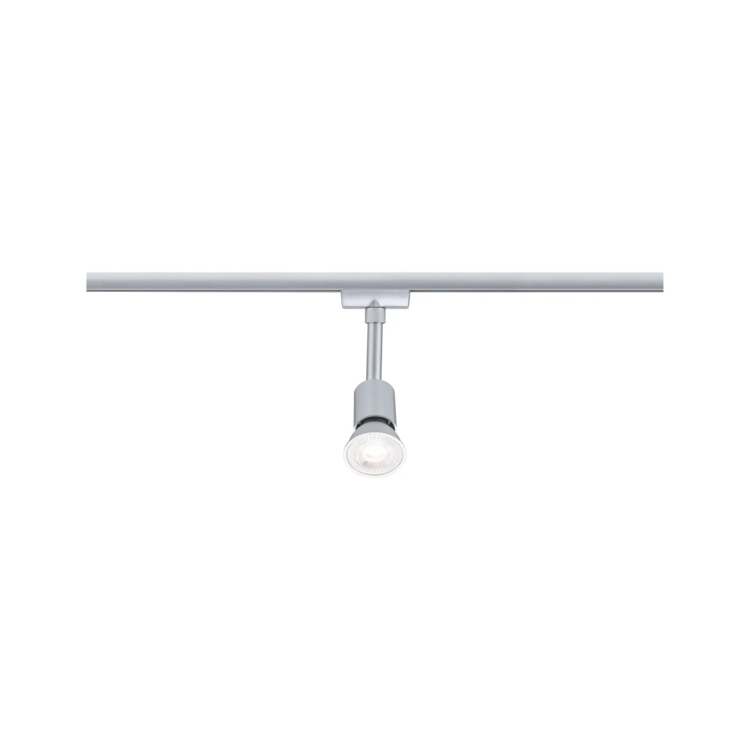 Paulmann URail Schienenspot Salt in Chrom Matt, leuchtend. Moderner LED-Spot für flexible Akzentbeleuchtung im Schienensystem.