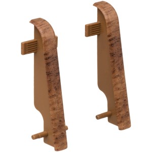 Living by Haro Zwischenstücke Nussbaum Dunkel, 2er-Set für Sockelleisten.
