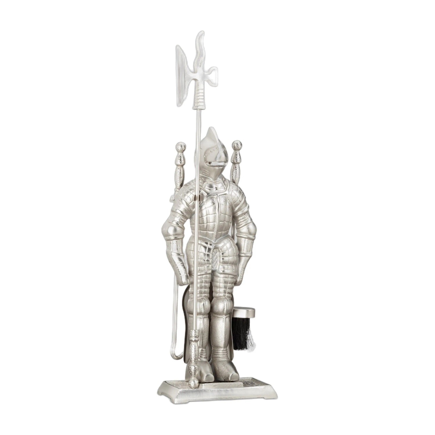 Relaxdays Kaminbesteck Gusseisen 4 Teilig 72 cm x 21 cm x 12,5 cm 7,2 kg