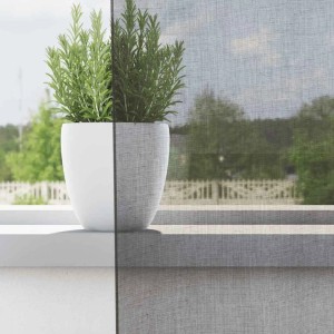 vidaXL Voile Vorhänge mit Ösen 2 Stk Dunkelgrau 140x140 cm 4102077
