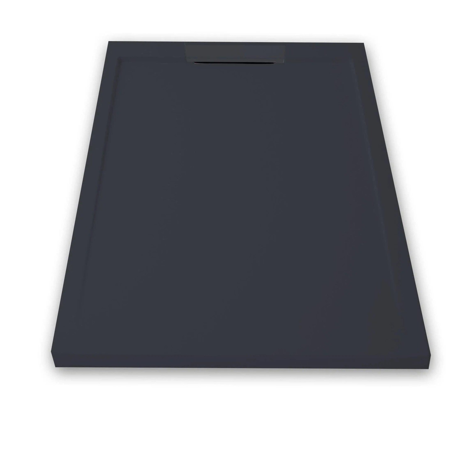 Mirlo Mineralguss Duschwanne Extra Flach Lux  Anthrazit 70x110cm
