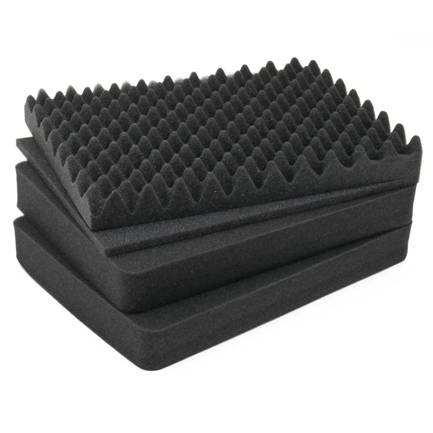 HMF ODR100-41CM Koffereinlagen mit Rasterschaumstoff für Outdoor-Fotokoffer 4er Set 375 x 27 cm