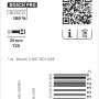 Verpackung der Bosch T25-Schrauberbits Impact Control 2-teilig. Robustes Bitset für Schlagschrauber, 25mm T25.