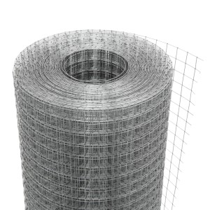 ECD Germany Volierendraht Silber 1m x 10m 12x12mm Masche 0,7mm Stahl