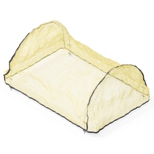 Gelbes Upyard Vogelschutznetz für Hochbeet-Bögen, 120x80 cm, schützt Pflanzen.