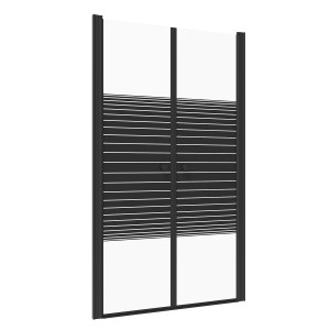 Aquabatos Duschtür 120 cm Nischentür Dusche Pendeltür Duschabtrennung 6 mm ESG Sicherheitsglas Duschkabine Duschwand mit Nano Beschichtung