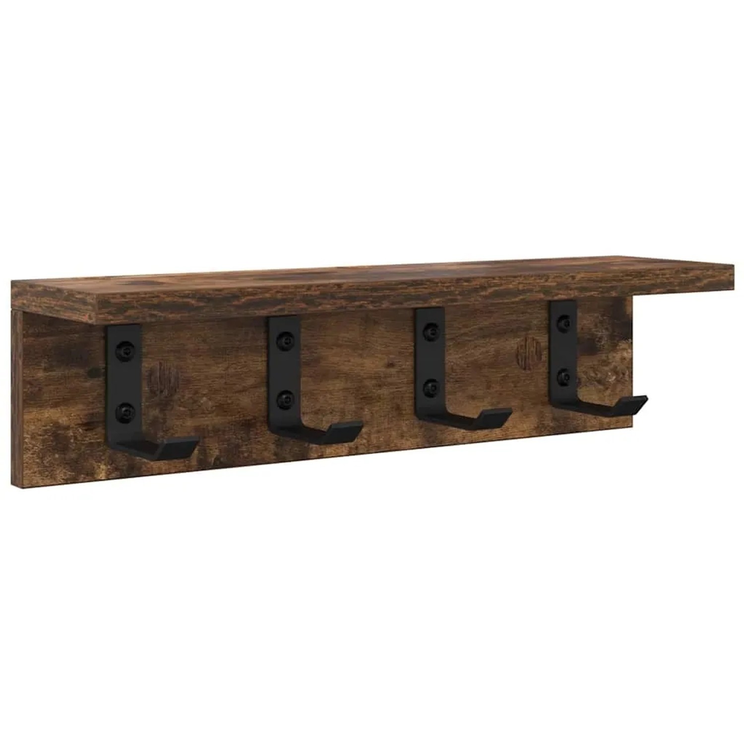 vidaXL Wandmontierter Nachttisch Geräucherte Eiche 40 x 10,5 x 10,5 cm 874351