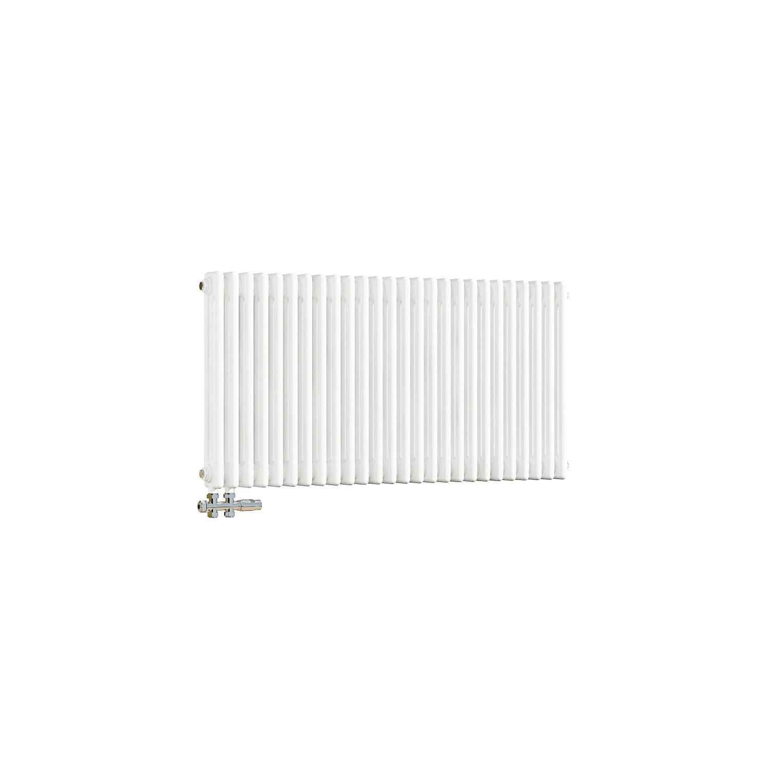 Duschparadies 600x1190mm Traditioneller Heizkörper für Warmwasserbetrieb Weiß 1828W 3Säulen