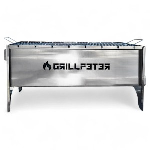 Grillpeter Mangal Anar Deluxe 2mm Campinggrill aus Edelstahl Schaschlikgrill