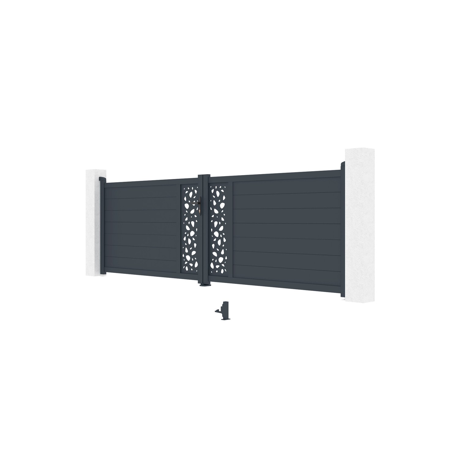 Casanoov Schwenktor Sunny 400x120cm Aluminium & Tanker B250 Motorisierung_19