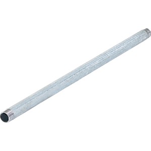 Verzinktes Gewinderohr, 26,4 mm (R 3/4) x 600 mm, für Rohrinstallationen im Innen- und Außenbereich.