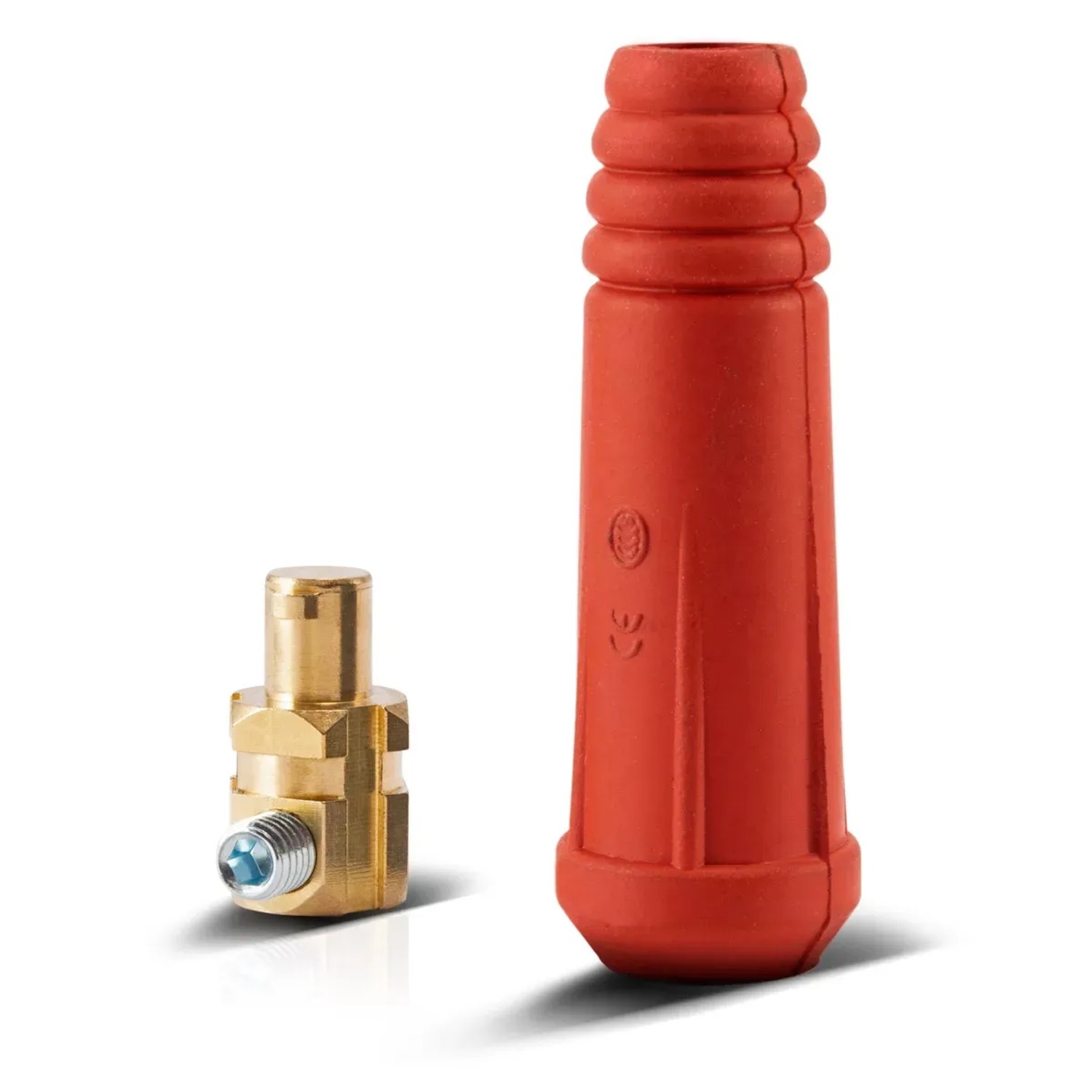 STAHLWERK Schweißkabelstecker 2er Set, Messing, 10-25mm², bis 200A.