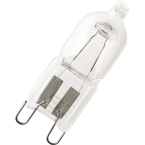 Osram G9 Halogenlampe, 35W, warmweiß, 3er Set. Kompakte Bauform mit klarem Glas.