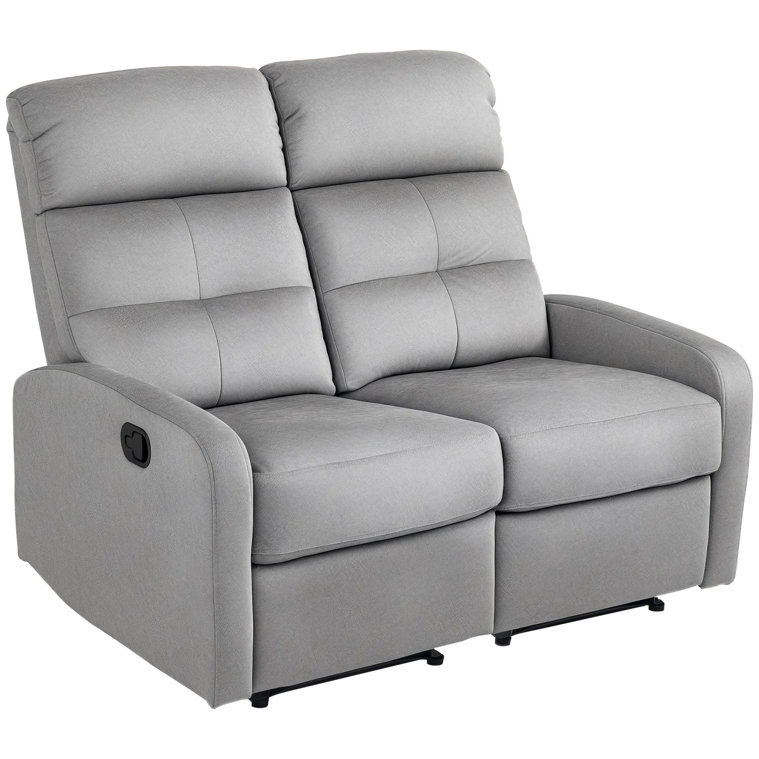 HOMCOM Relaxsessel mit Liegefunktion Polyester 118L x 95B x 101H cm Grau günstig online kaufen