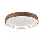Moderne LED-Deckenleuchte Doha in Coffee, Ø 45 cm. Schlichte Lampe für Wohn- und Schlafbereich.