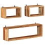 vidaXL 3-Tlg Würfelregal-Set Massivholz Akazie 328262_10