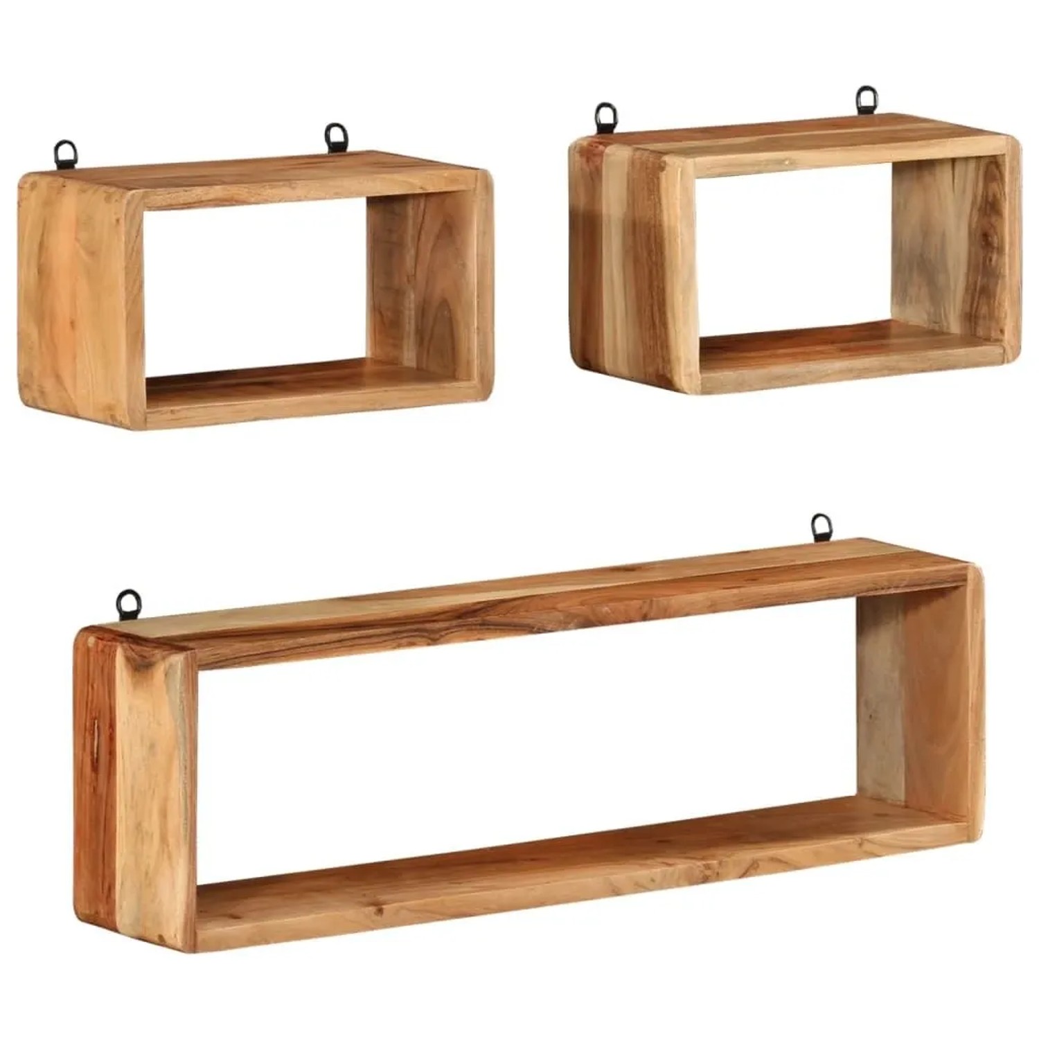 vidaXL 3-Tlg Würfelregal-Set Massivholz Akazie 328262_10