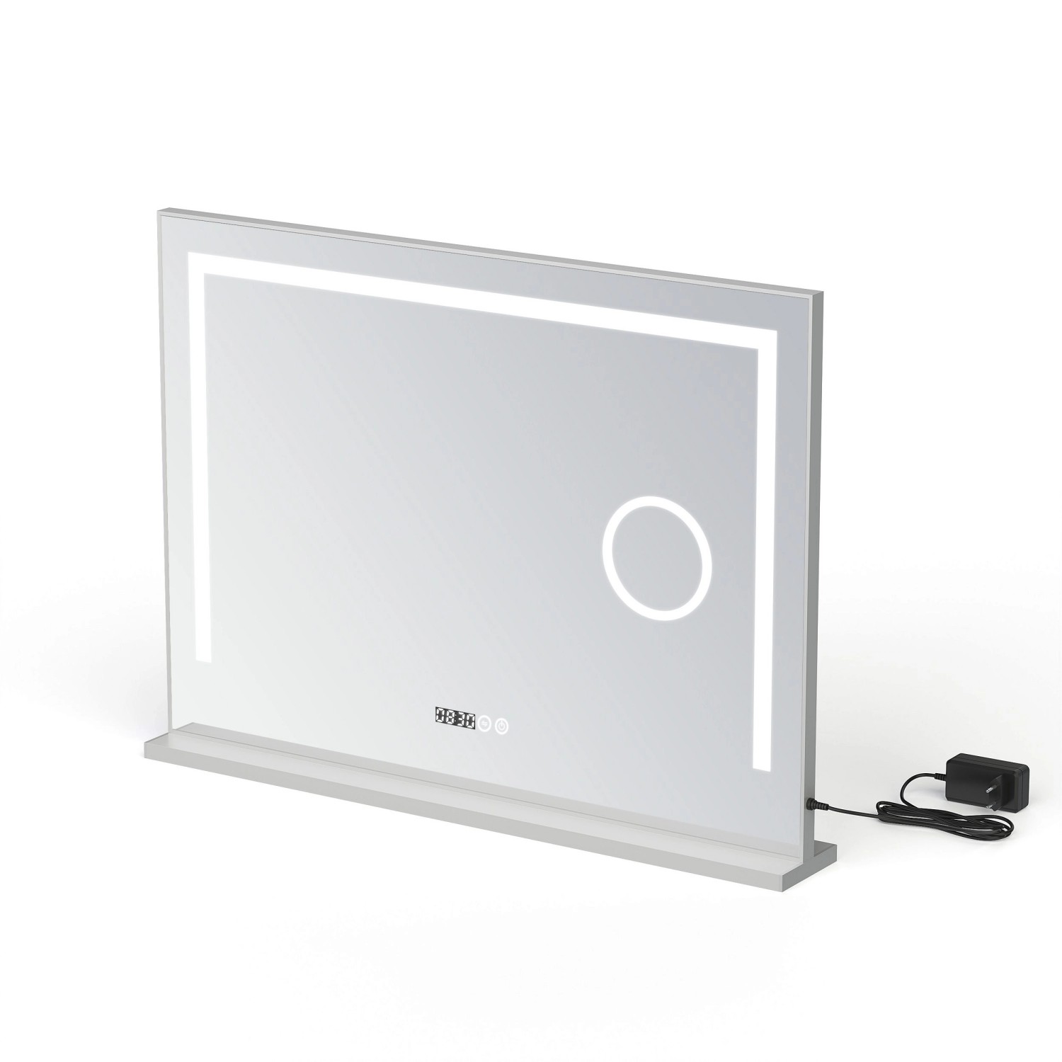 Aquabatos Kosmetikspiegel mit Beleuchtung 3 Farbtemperatur Dimmbar Tischspiegel LED Spiegel Schminkspiegel 80 x 60 cm mi...