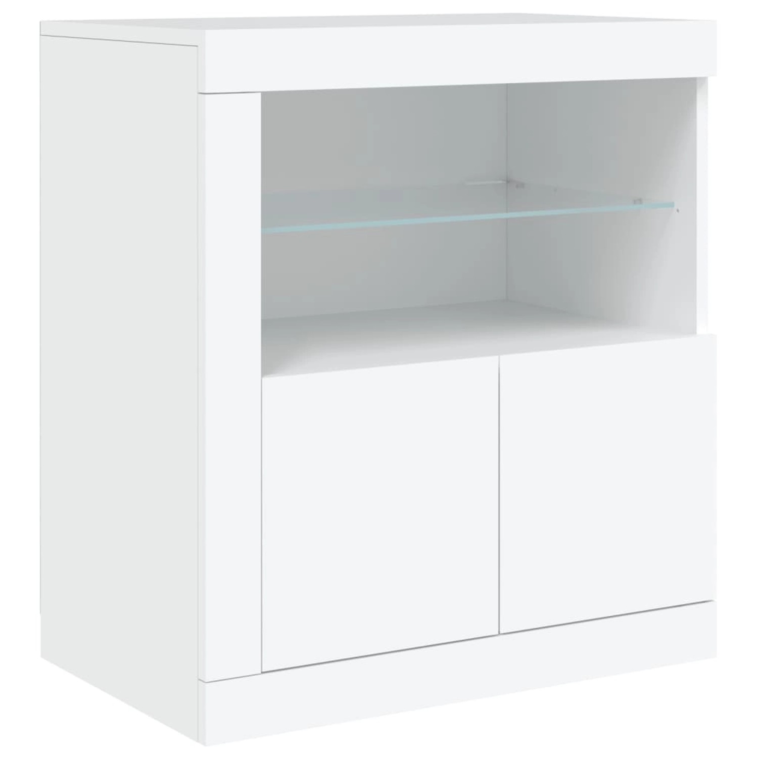 vidaXL Sideboard mit LED-Beleuchtung Weiß 60,5x37x67 cm 836616 günstig online kaufen
