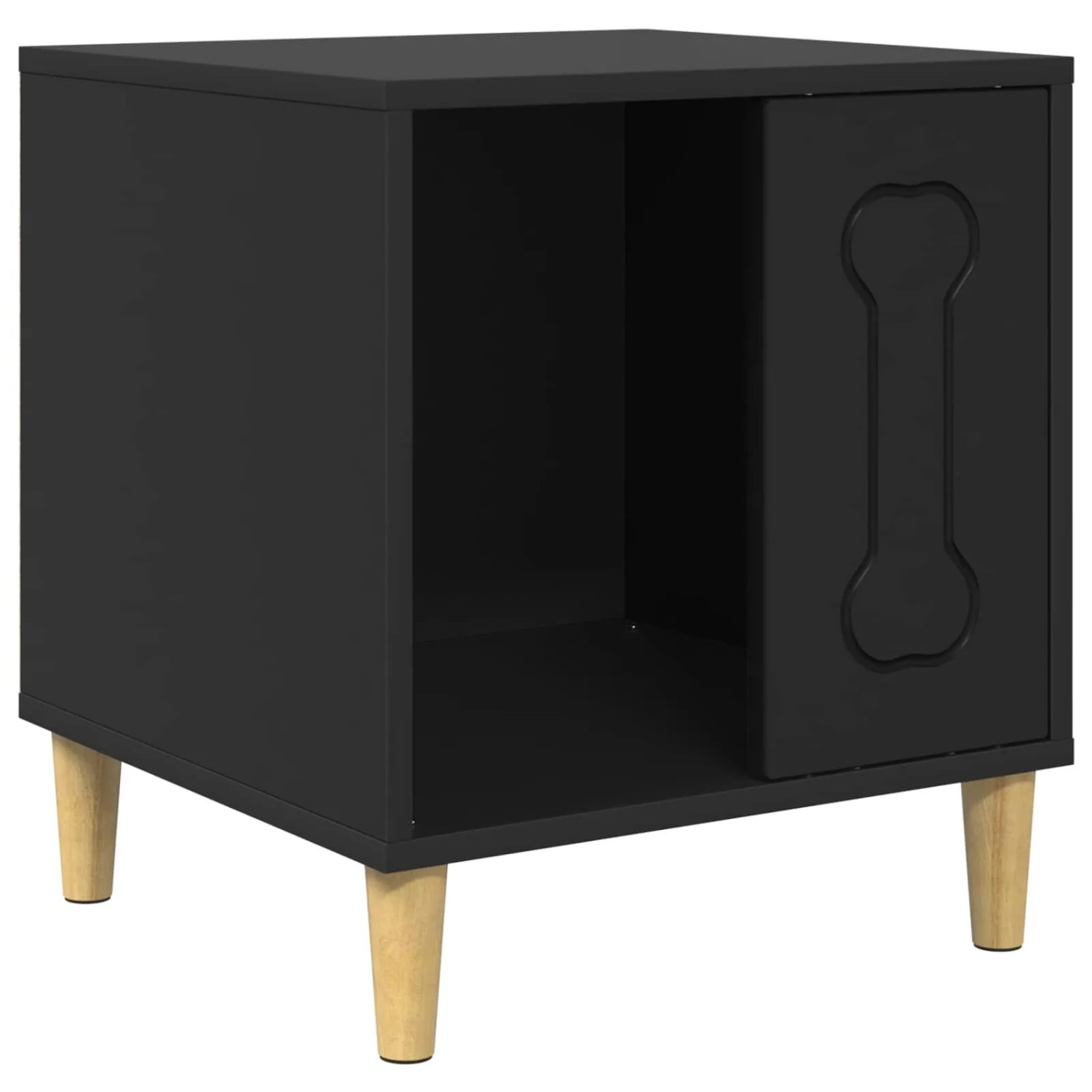 vidaXL Hundehütte Schwarz 44 x 42 x 49 cm Holzwerkstoff 8000699