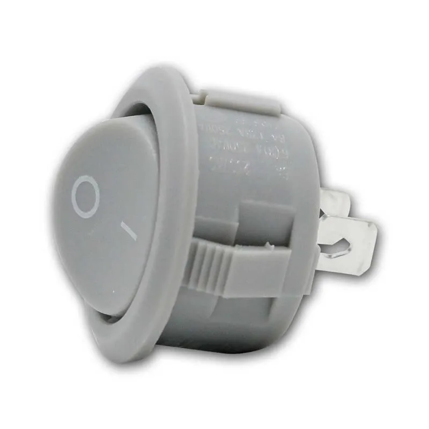 world-trading-net Wippenschalter Rund 1-polig EIN AUS Grau