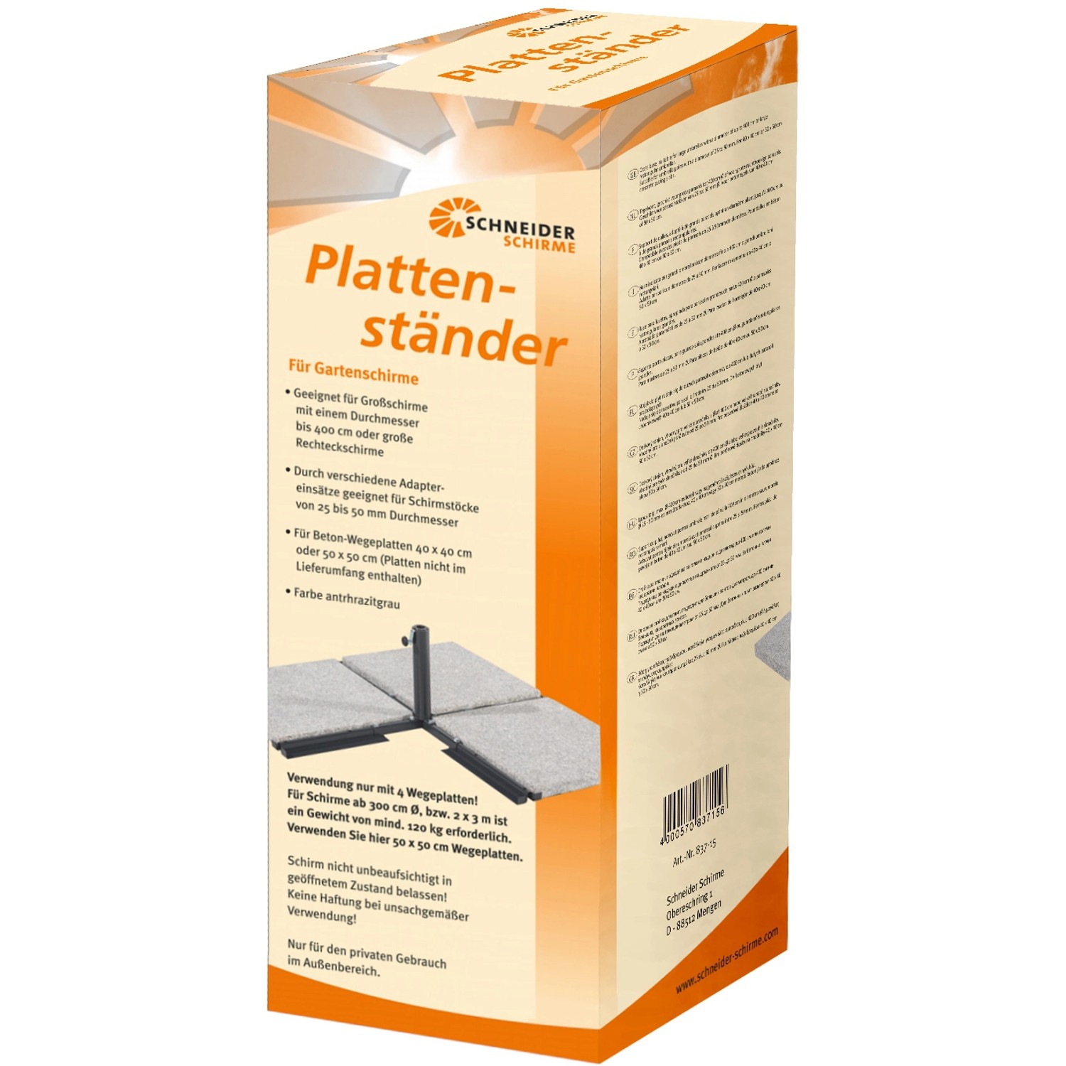 Schneider Plattenständer für Sonnenschirme kaufen bei OBI