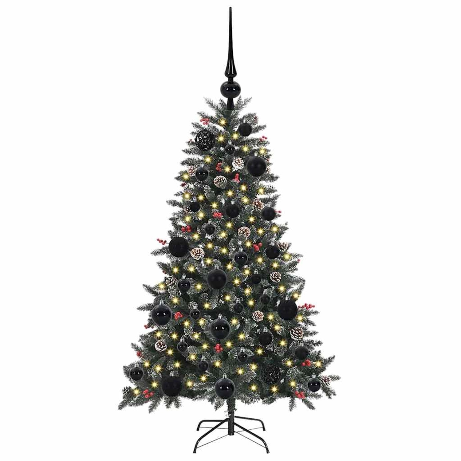vidaXL Künstlicher Weihnachtsbaum mit 150 LEDs Grün 68 x 68 x 120 cm 3395857