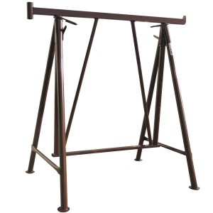 Schake Faltgerüstbock Compact S, 1,2 m x 1,30 m, braun, aus Stahl für Bauarbeiten.