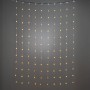 Konstsmide LED-Lichtervorhang mit 120 bernsteinfarbenen Sternen für Innen, transparentes Kabel.