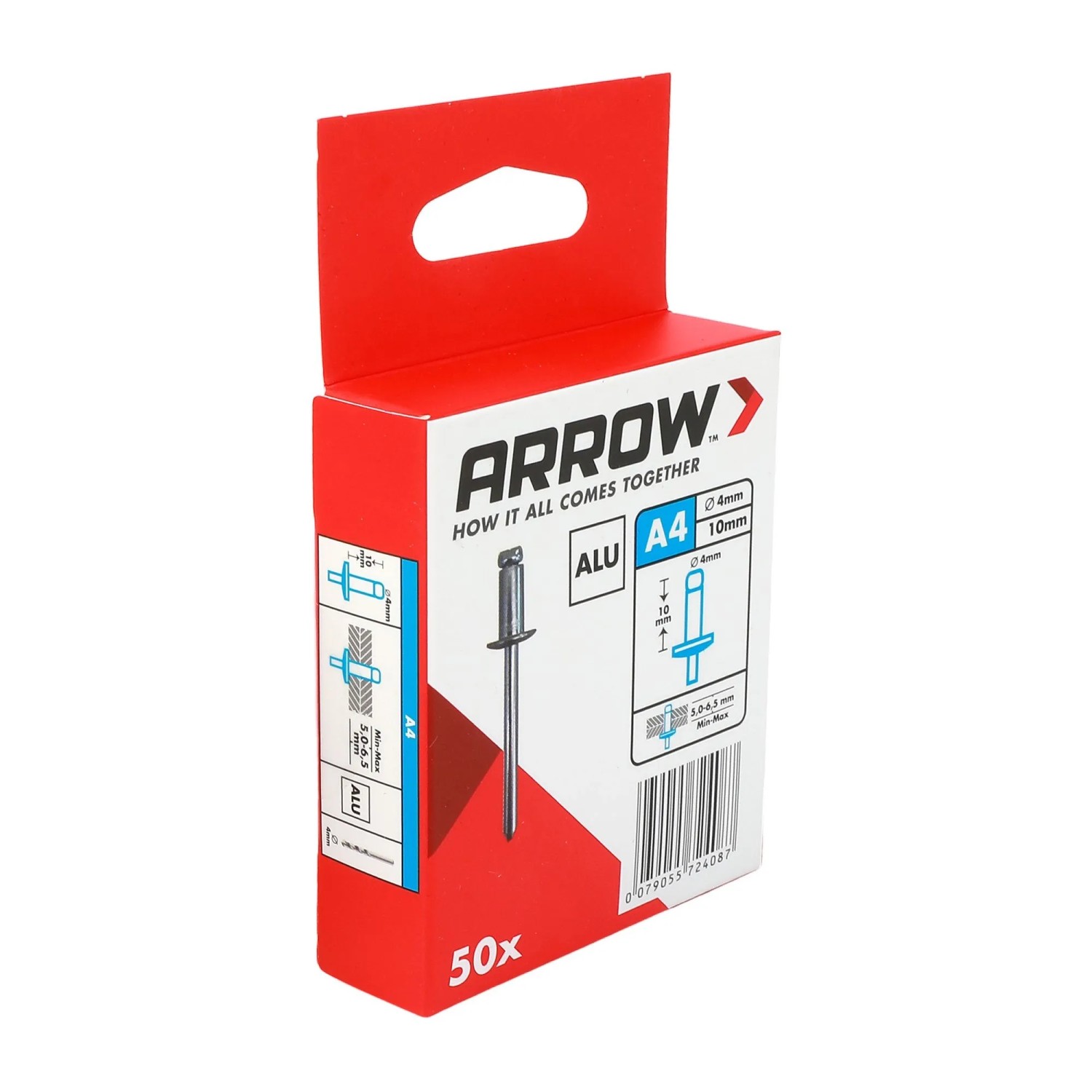 Arrow Blindniete RA Alu Ø 4 mm x 10 mm 50 Stück