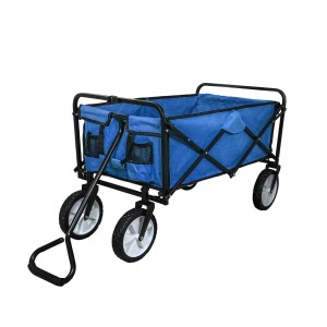 Blauer Monstershop Faltbarer Gartenwagen für Camping & Gartenarbeit.