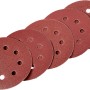 LUX Schleifauflagen-Set für Exzenterschleifer, 5-teilig, Ø 115 mm, verschiedene Körnungen.