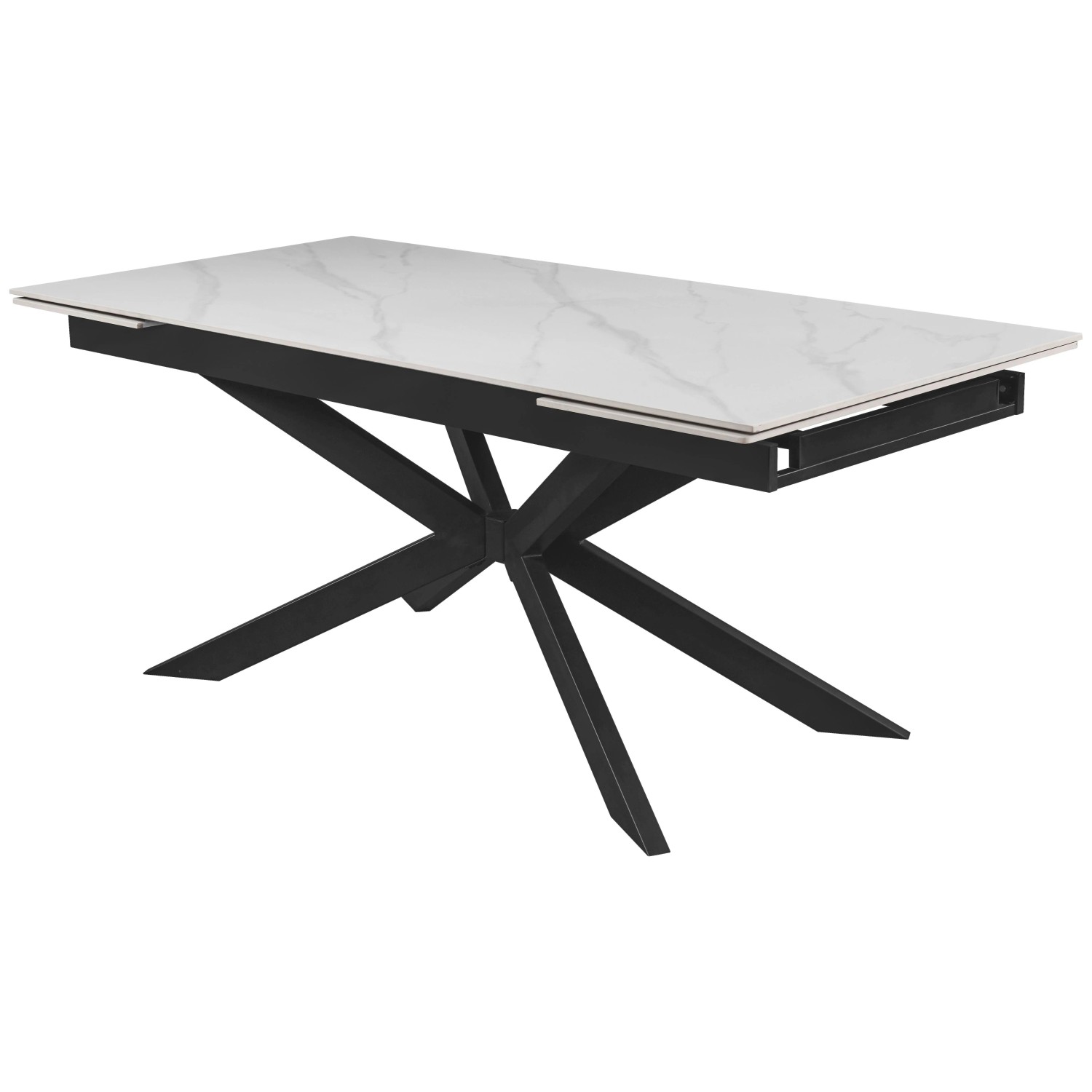 Premium Living Ausziehtisch Leon Weiß ca. 180-260x90x76cm