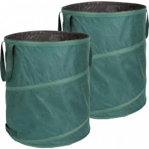 TTL GARDEN Pop Up Laubsack PREMIUM 160 L 2er Set Gartensack  220 G/QM Selbststehend Faltbar