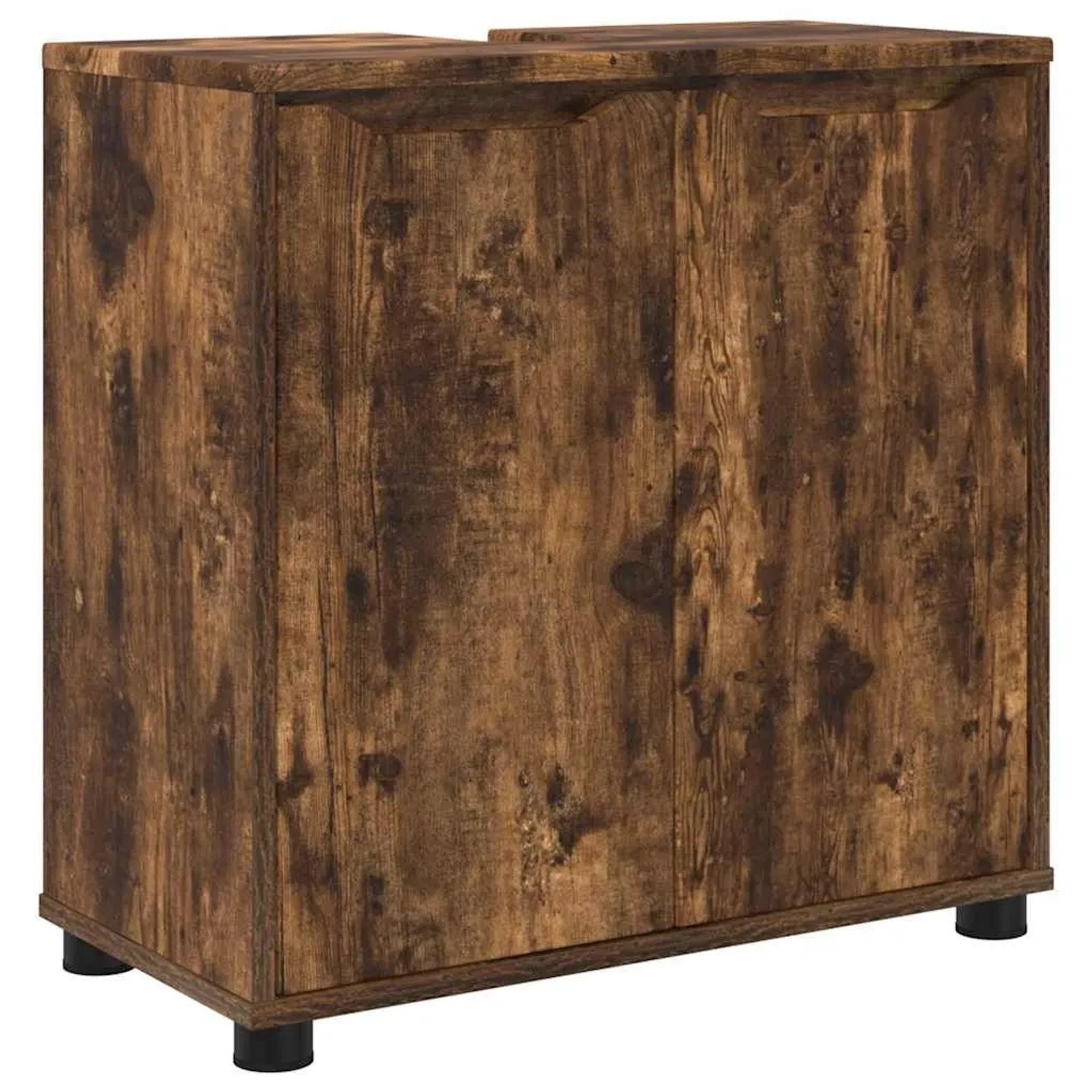vidaXL Badezimmerwaschbecken-Schrank Geräucherte Eiche 60 x 30 x 60 cm 888752