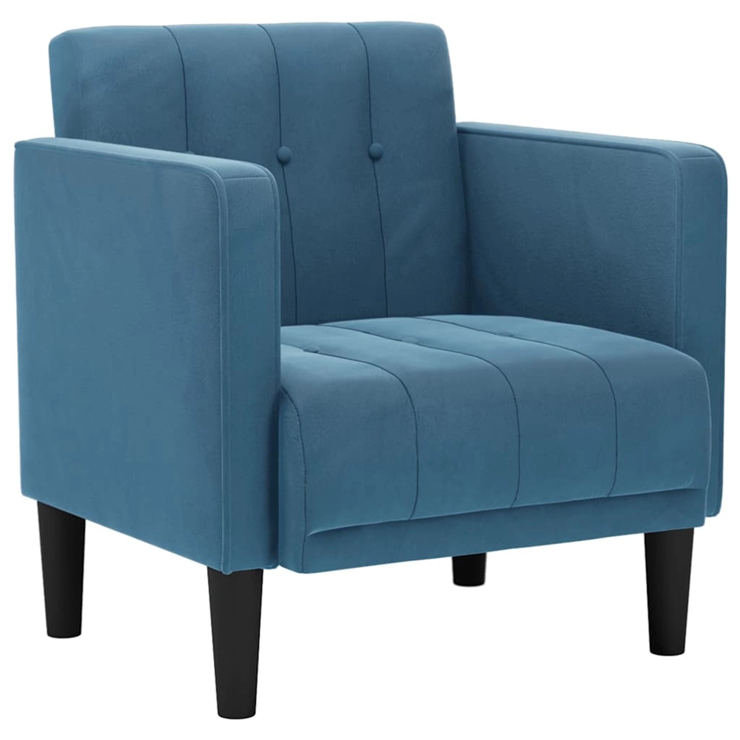 vidaXL Sessel mit Armlehnen Blau 53 cm Samt 4100552 günstig online kaufen