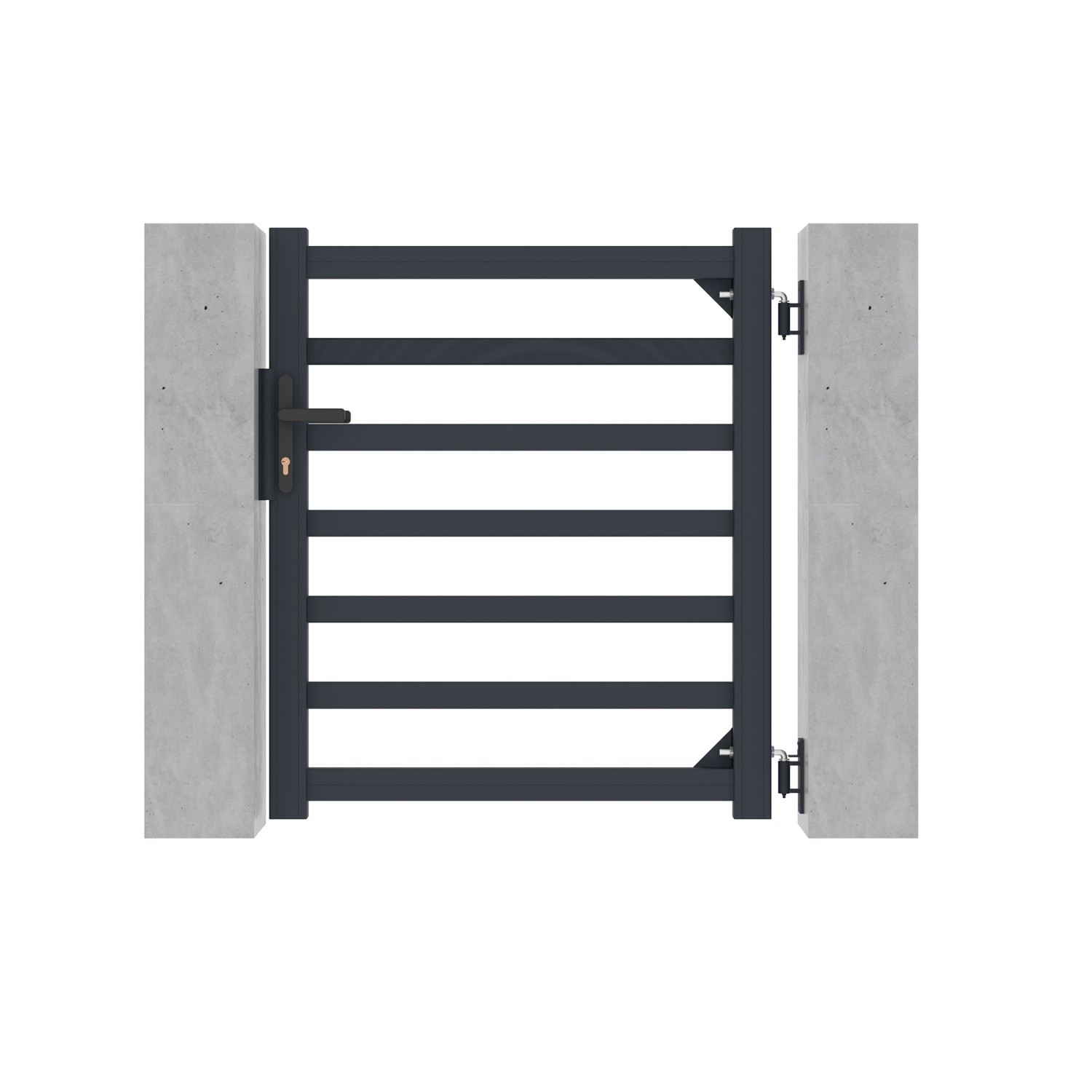 Casanoov Gartentür Aus Aluminium 1M Antelao H 110Cm Grau günstig online kaufen
