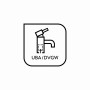Symbol für baliv Wannenarmatur WA-5892: UBA/DVGW Zertifizierung.