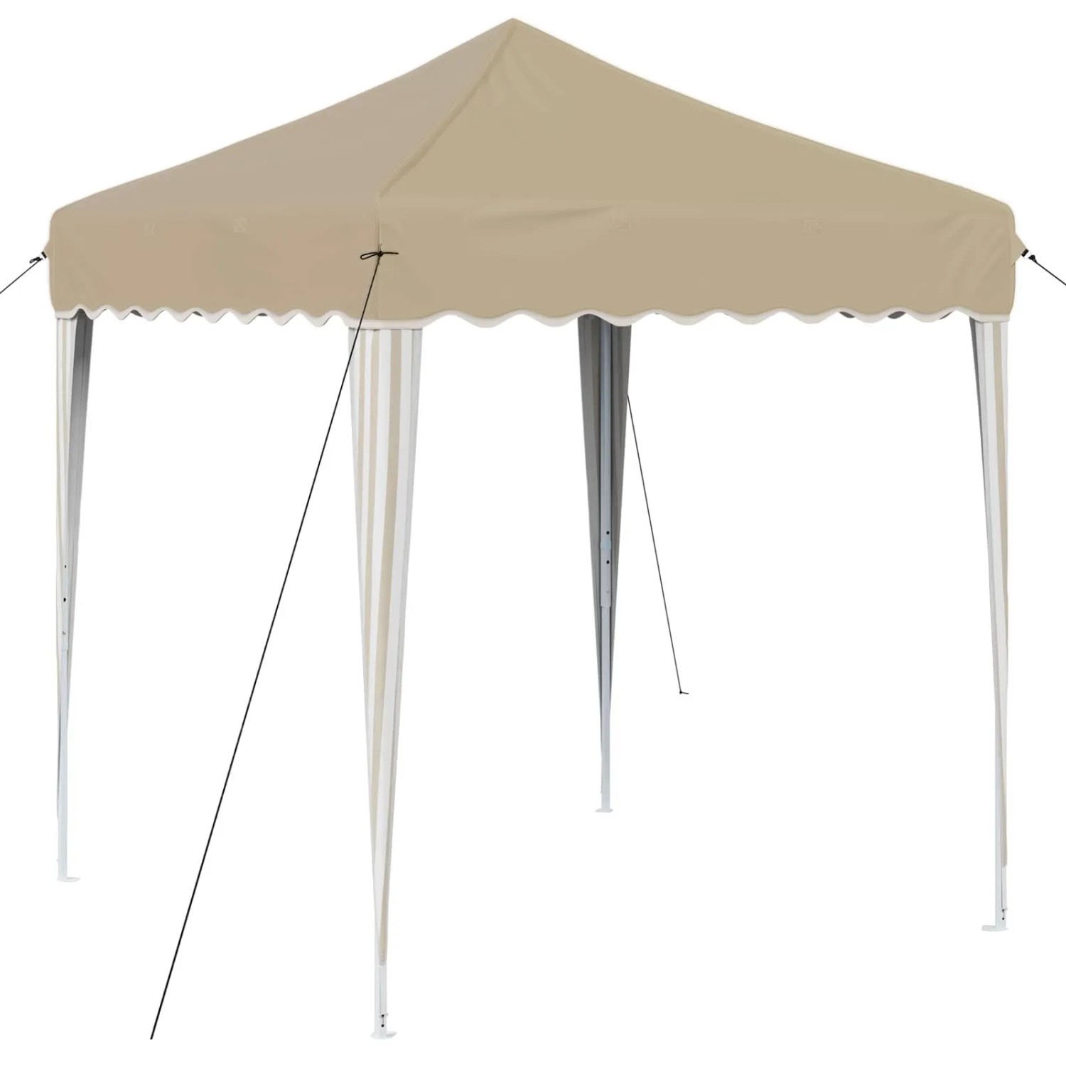 vidaXL Pop-up Partyzelt Creme 195 x 195 x 245 cm Oxford-Stoff 42019713