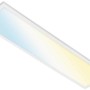 Dimmbare, weiße Brilo LED-Deckenleuchte Piatto S B-Smart Panel mit Farbwechsel.