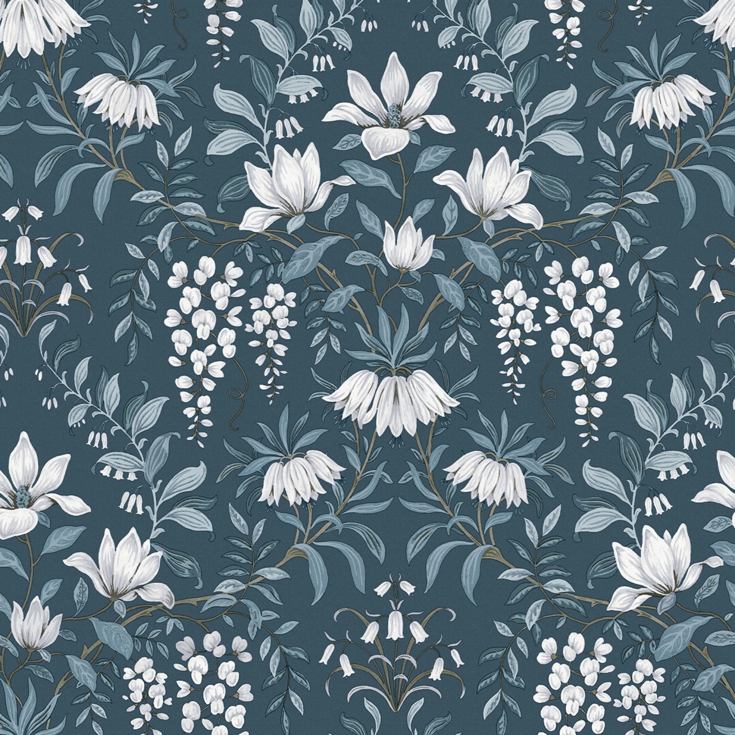 Laura Ashley Vliestapete Parterre Dark Seaspray 10,05 x 0,52 m günstig online kaufen