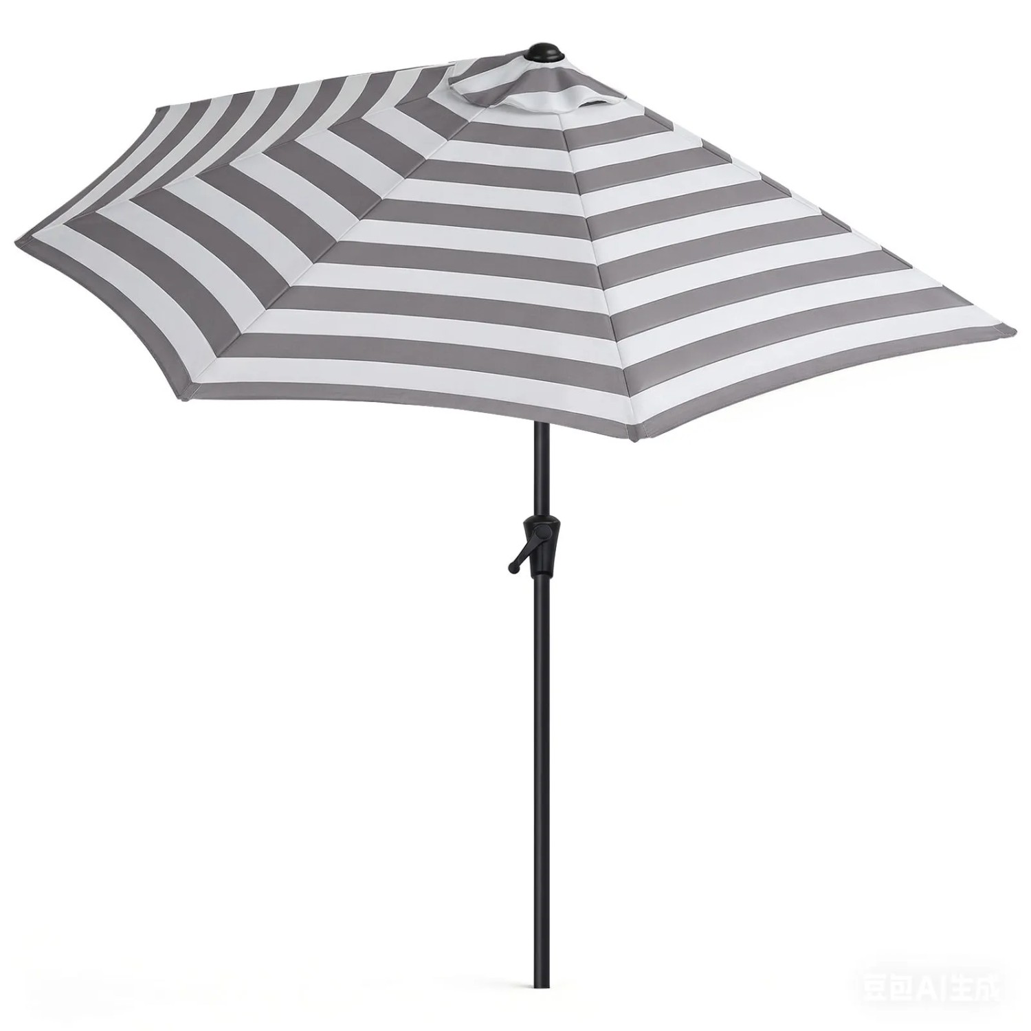 Sekey Sonnenschirm Balkonschirm 270 cm Halbrund mit Kurbel UV Schutz 50