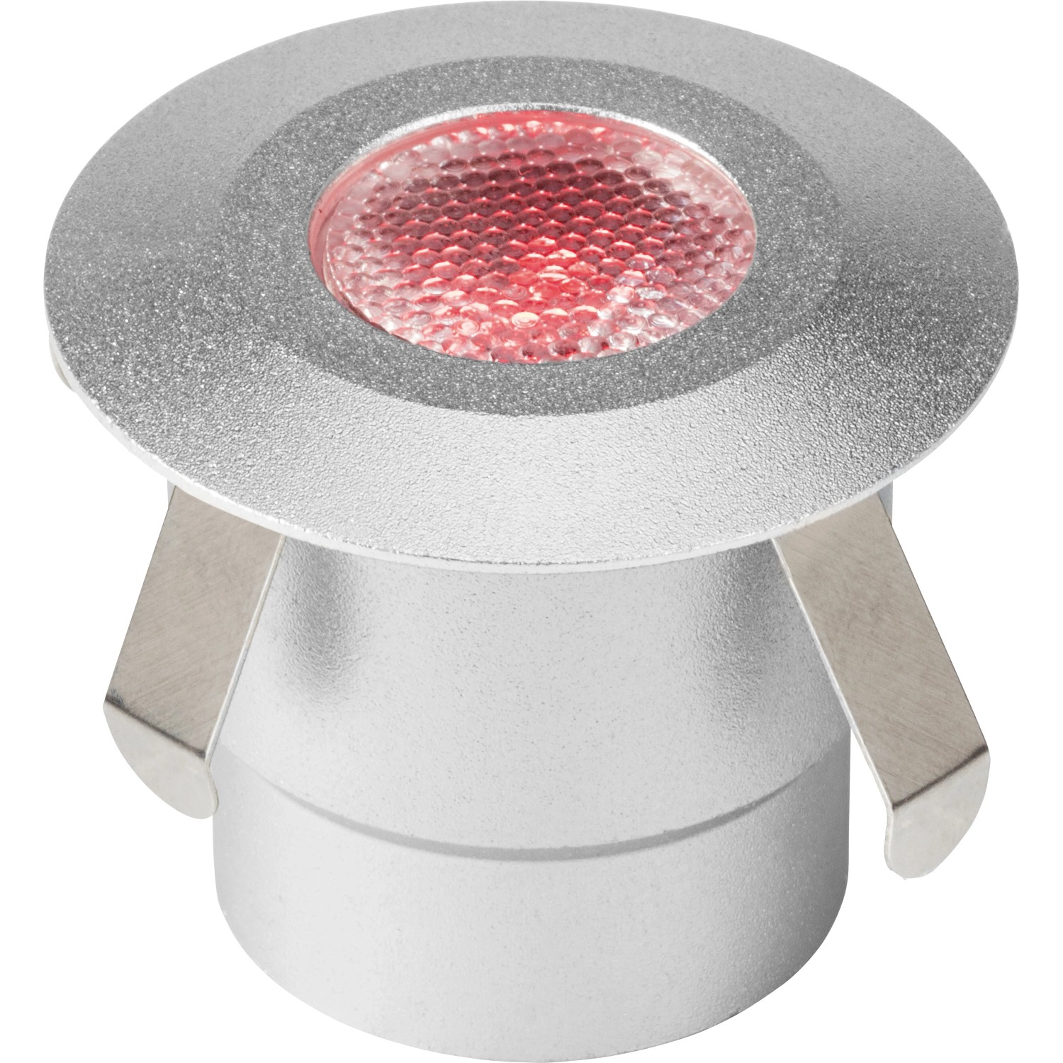 LED-Bodeneinbauleuchte Budoni RGB, runde Aluminium-Leuchte für den Außenbereich.