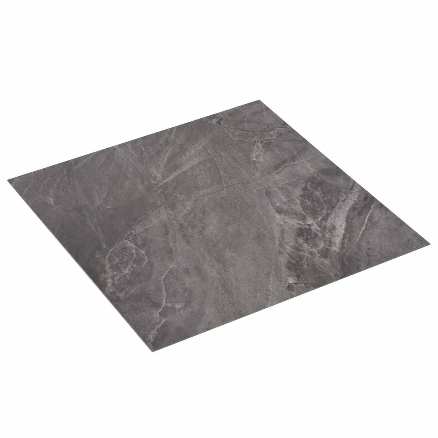 vidaXL Bodenplanken 55 Stk Schwarz 5,11 m² PVC 42046273