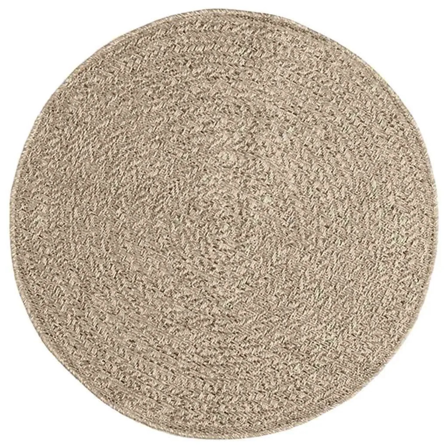 vidaXL Teppich ZIZUR Beige Ø 90 cm Jute-Optik Indoor und Outdoor 4010414 günstig online kaufen