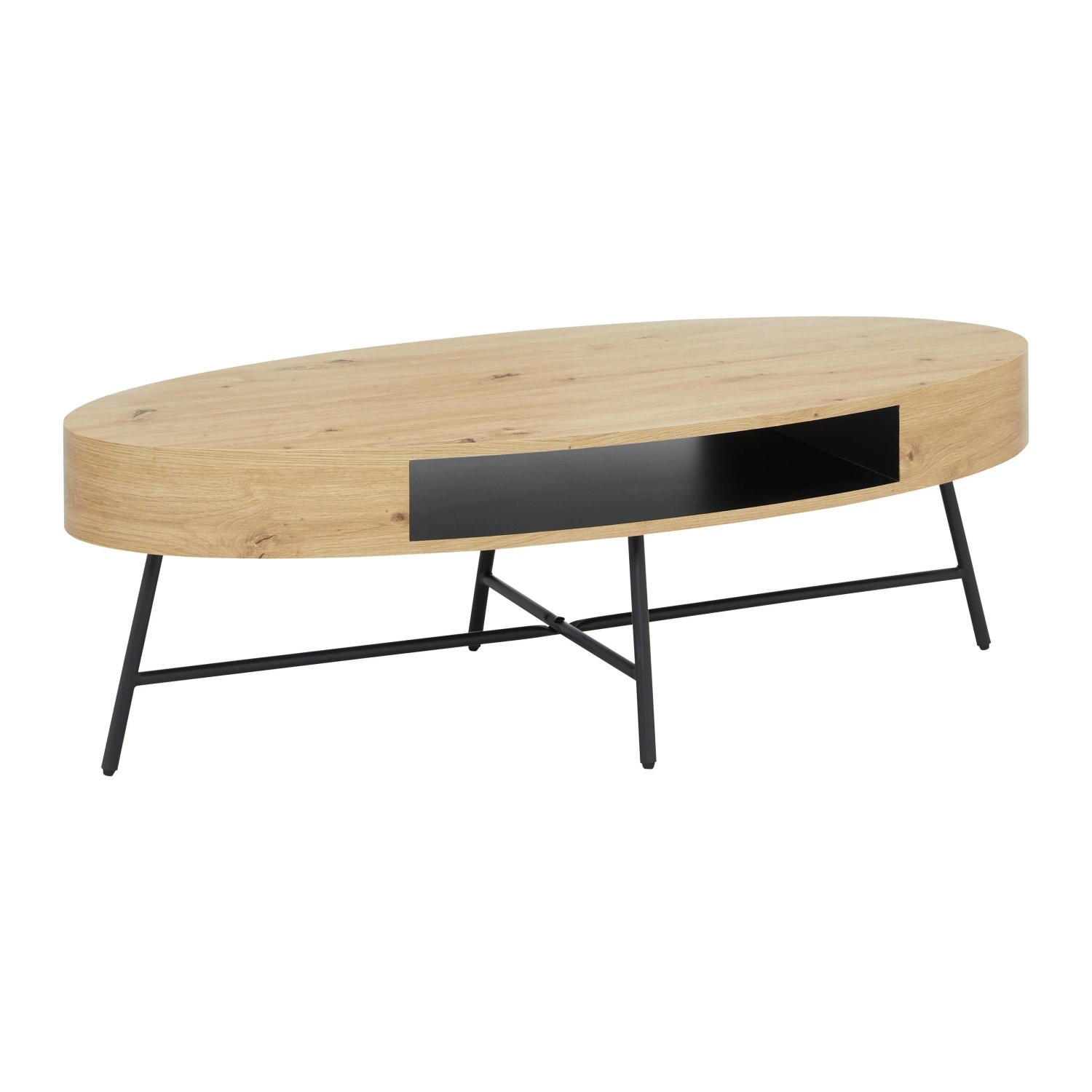 Bessagi Home Couchtisch Emilia Eichefarben MDF